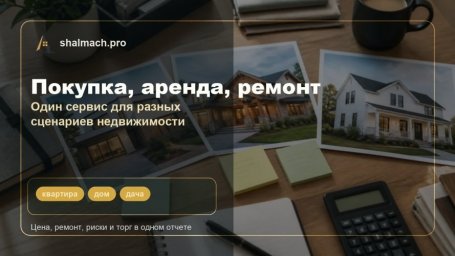 Шалаш запустил AI-оценку недвижимости по фото: сервис считает цену, ремонт, риски и торг